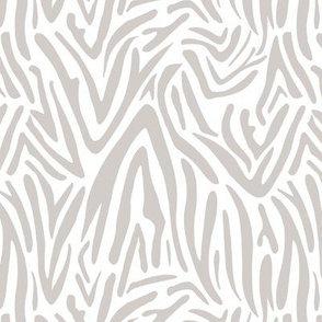 Minimal zebra wild life lovers abstract animal print monochrome trend soft neutral beige