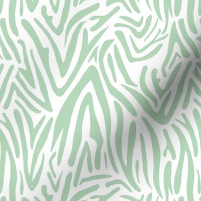 Minimal zebra wild life lovers abstract animal print monochrome trend soft mint green spring
