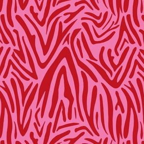 Minimal zebra wild life lovers abstract animal print monochrome trend hot red pink summer girls