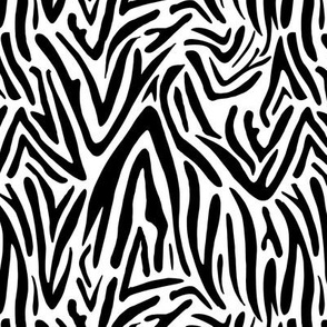 Minimal zebra wild life lovers abstract animal print monochrome trend monochrome black and white stripes