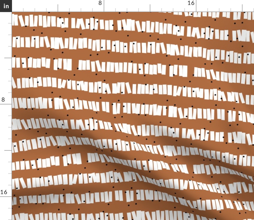 Minimal piñata paper confetti party abstract cut out stripes fall cinnamon neutral