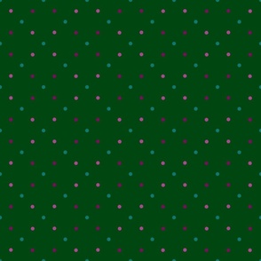 Fern Green Diagonal Dots