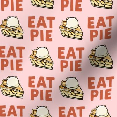 Eat Pie - Apple pie à la Mode - orange and pink - fall - LAD19