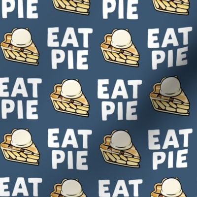 Eat Pie - Apple pie à la Mode - blue - fall - LAD19