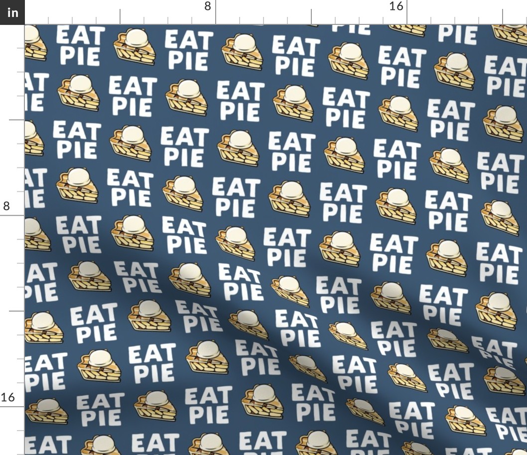 Eat Pie - Apple pie à la Mode - blue - fall - LAD19