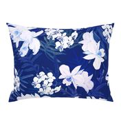 Vintage White Orchids Navy 300L