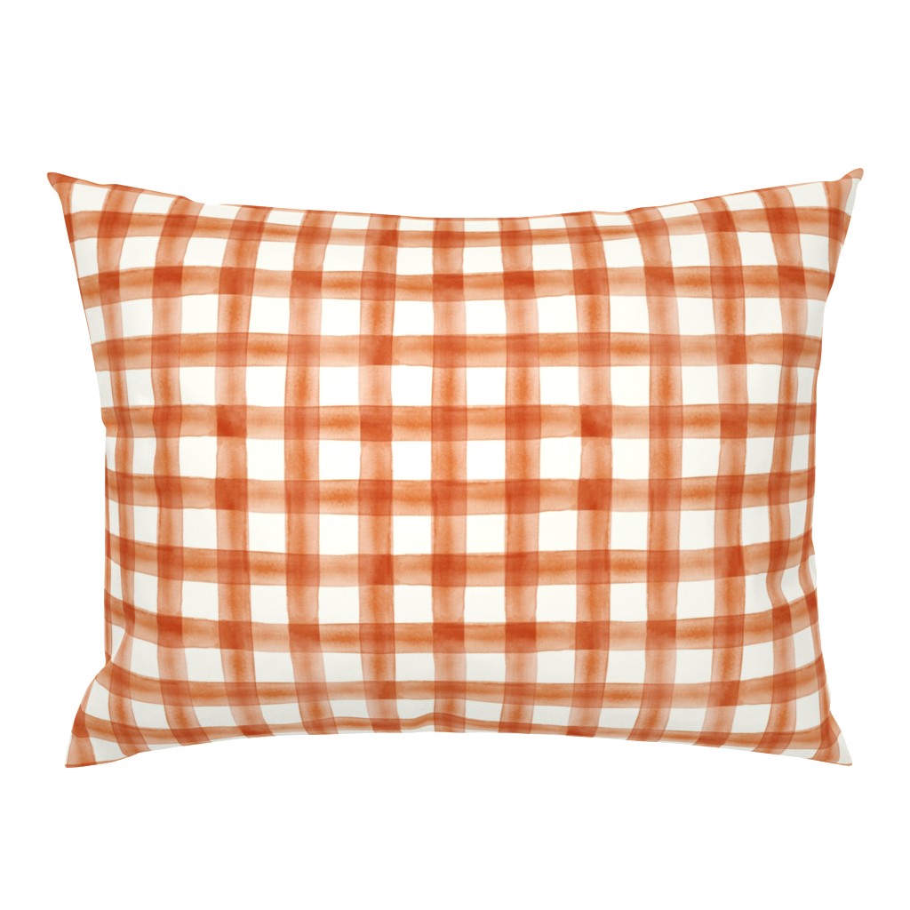 Pumpkin Spice watercolor plaid - fall - thanksgiving  - LAD19