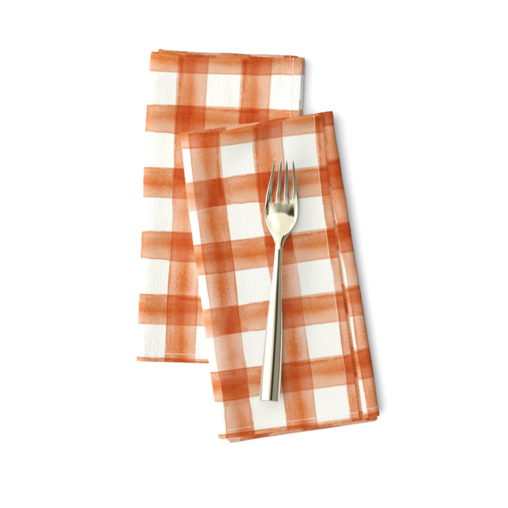 Pumpkin Spice watercolor plaid - fall - thanksgiving  - LAD19