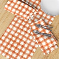 Pumpkin Spice watercolor plaid - fall - thanksgiving  - LAD19