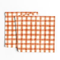 Pumpkin Spice watercolor plaid - fall - thanksgiving  - LAD19