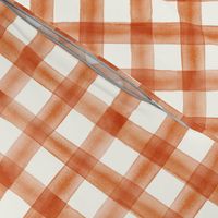 Pumpkin Spice watercolor plaid - fall - thanksgiving  - LAD19