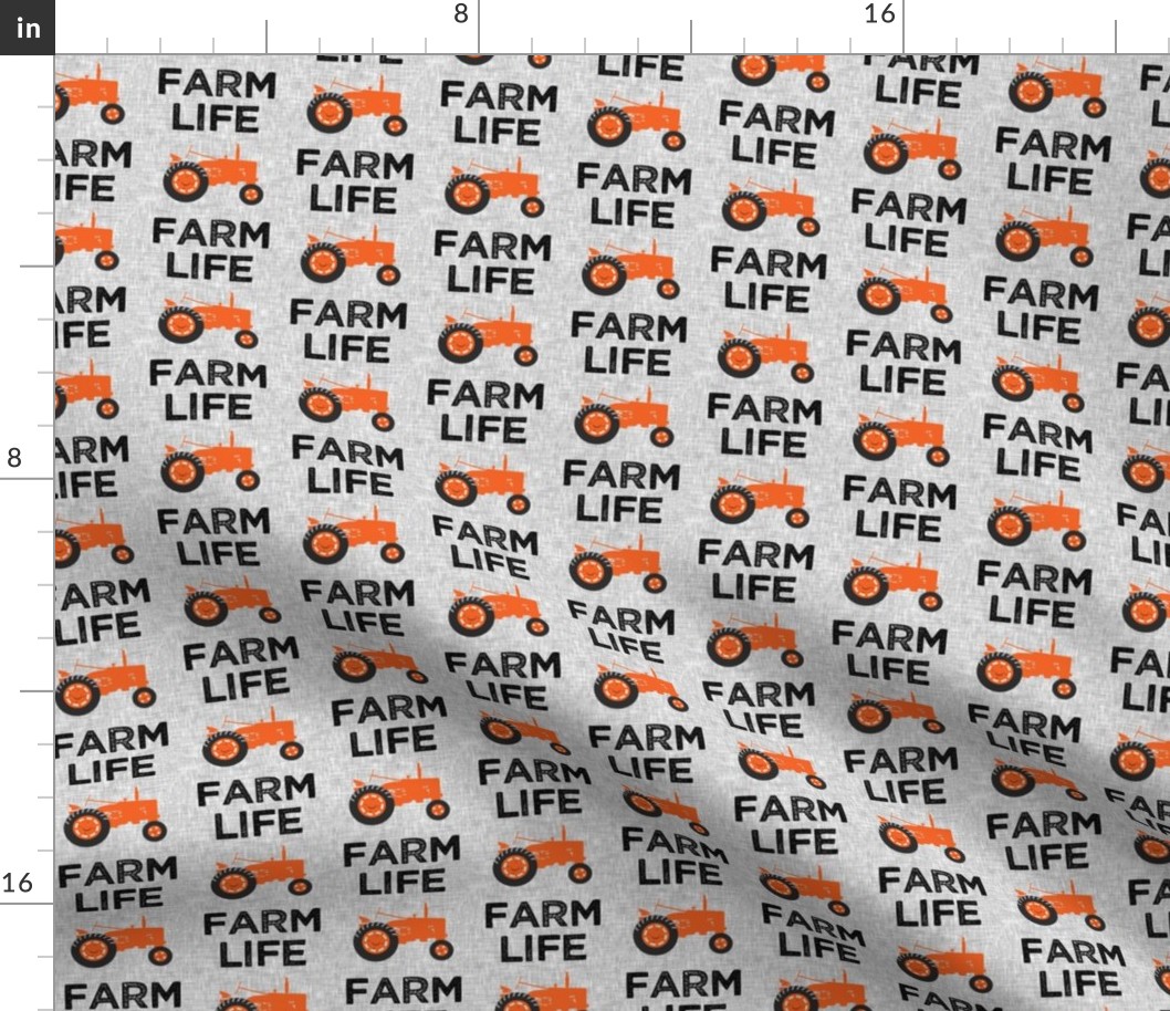 Farm Life - Tractor orange - LAD19