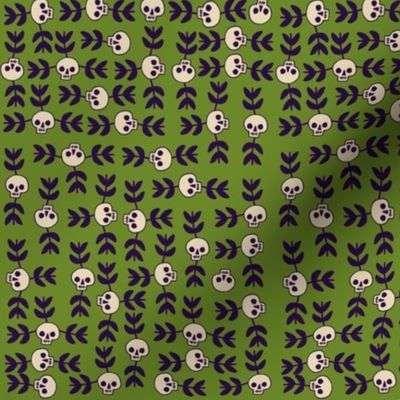 Skulls On Green