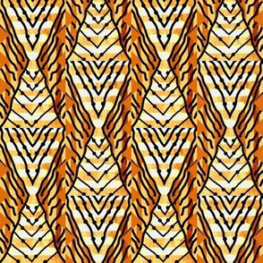 Touch Tomorrow / Mod abstract diamond stripe / orange/peach/yellow 