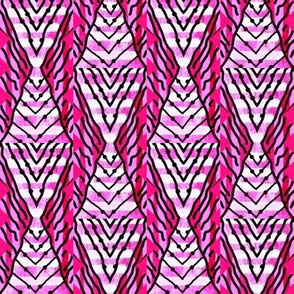 Touch Tomorrow / Mod abstract diamond stripe / Pinks  