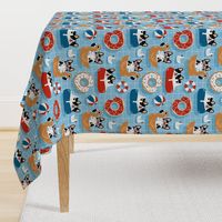 dog days of summer - light blue, large