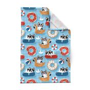 dog days of summer - light blue, large