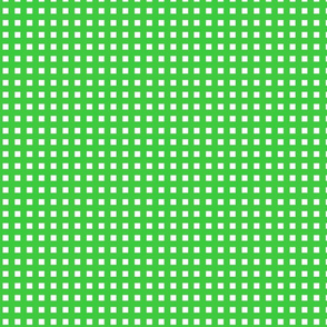Square Grid Plaid (Small) // Lime 
