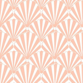  1920s Art Deco // Pink Shell / Seashell / Clamshell