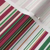 Colorful stripes |  19 – dark green , orange, bordeaux 