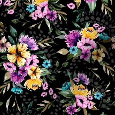 Daphnie Floral Garden V02 - Dark