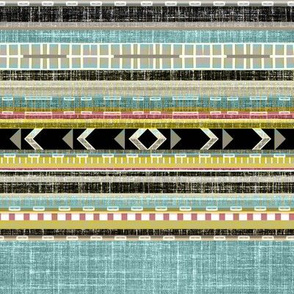 Aztec Linen Stripe adjusted  for Morgan