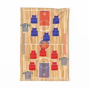 2023 Sports Calendar - Basketball - Tea Towel