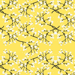 Snow White Blossom Lace - yellow 