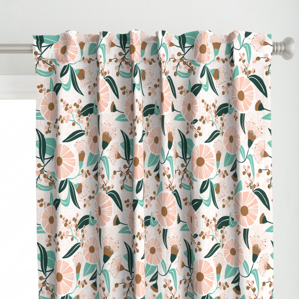 Madelyn - White Botanical Floral Large Scale