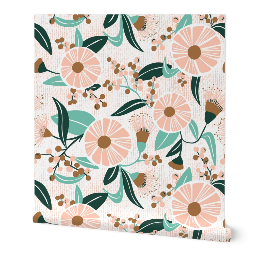 Madelyn - White Botanical Floral Large Scale