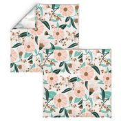 Madelyn - White Botanical Floral Large Scale