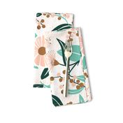 Madelyn - White Botanical Floral Large Scale