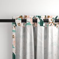 Madelyn - White Botanical Floral Large Scale