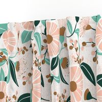 Madelyn - White Botanical Floral Large Scale
