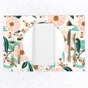 Madelyn - White Botanical Floral Large Scale