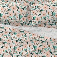 Madelyn - White Botanical Floral Large Scale