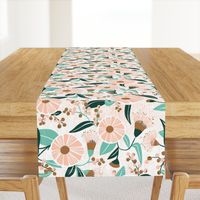 Madelyn - White Botanical Floral Large Scale