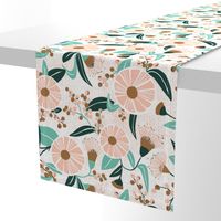 Madelyn - White Botanical Floral Large Scale