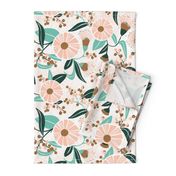 Madelyn - White Botanical Floral Large Scale