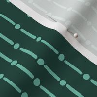 mudcloth inspired stripes - forest and spearmint