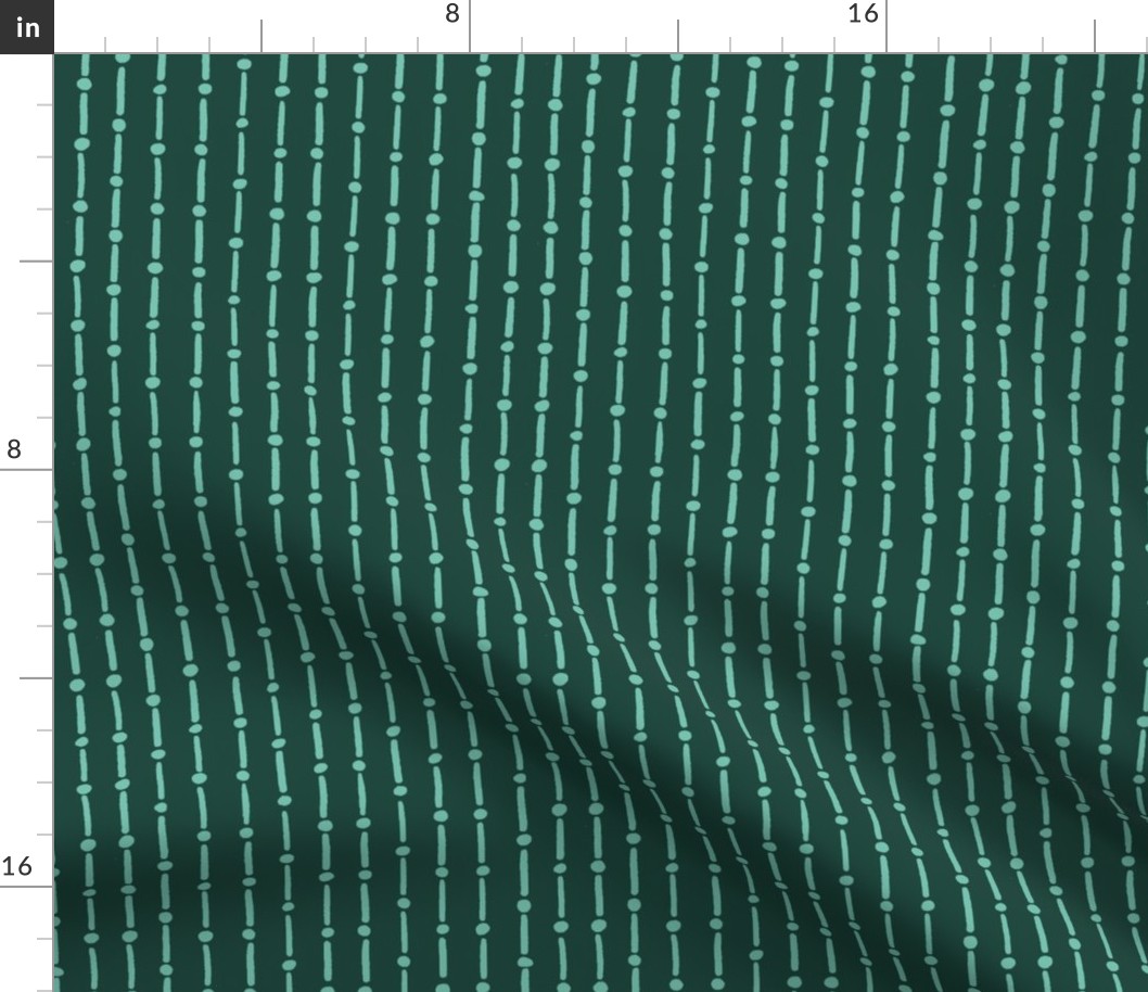 mudcloth inspired stripes - forest and spearmint