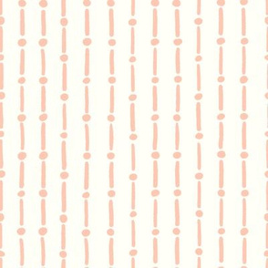 mudcloth inspied stripes - cream and rosé