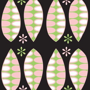 Laurels - Pink and Green