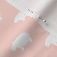 hippos - hippopotamus cute - pink - LAD19