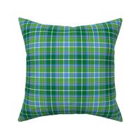 Green Blue Black and White Plaid 