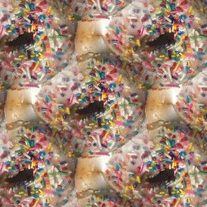 Rainbow Sprinkle Donut Dots | Seamless Photo Foodie Print