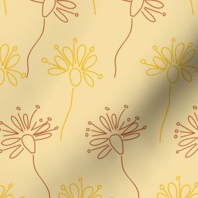 Flower doodle background