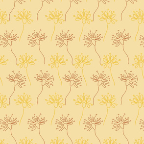 Flower doodle background