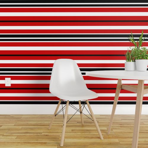 Wallpaper North Carolina State Red Black White Striped Team School Colors