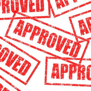 27 approved accepted yes approval certified certificate rubber stamp red ink pad documents files white background chop grunge distressed words seal pop art culture vintage retro current affairs strong message statement sign label symbols monochromatic jok